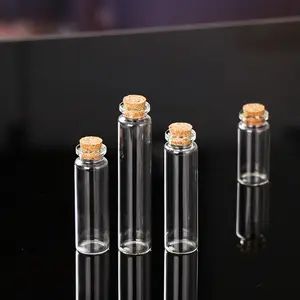 22mm खाली काग डाट के साथ कांच पारदर्शी स्पष्ट बोतलें कांच की शीशियों जार पैकेजिंग की बोतलें टेस्ट ट्यूब