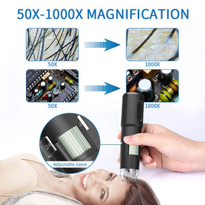 Microscopio <span class=keywords><strong>Digital</strong></span> portátil para la piel, luz LED, 1080P, 1000X, USB, 8 luces - Product Image 6