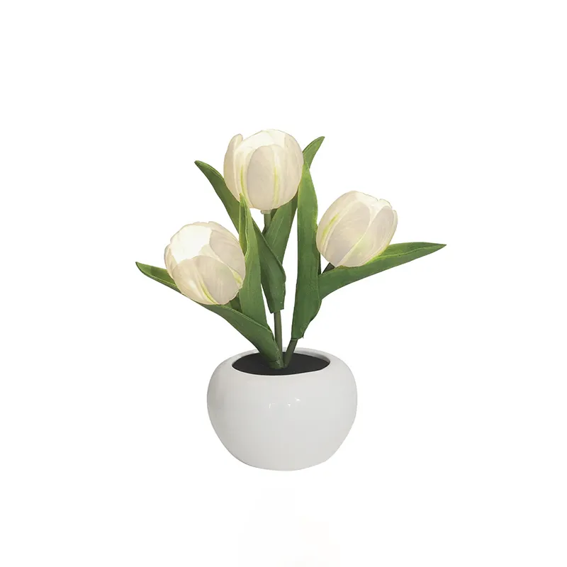 LED Tulip Table Light comodino Night Lamp simulazione Flower Desk Light Romantic For bedroom Home Decor