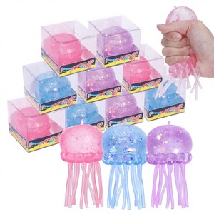 Jellyfish Ice Cube <b>Squishy</b> Swirl Effect Stress Relief Toy Sensory Fidget Snow Ice Cube Slow Rise Toy Hot Selling Gift - Product Image 2