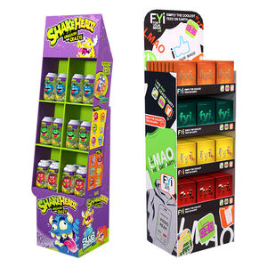 Support en <span class=keywords><strong>carton</strong></span> pliable ondulé avec imprimés, Promotion de vente au détail, présentoir personnalisé en <span class=keywords><strong>carton</strong></span> pour exposition de produits POP, 20 pièces - Product Image 5