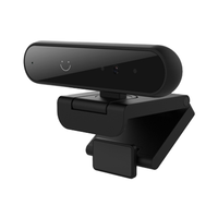 Windows Hello Face ID Webcam 720P, kamera Web komputer tipe-c dengan fitur privasi dukungan Tripod untuk rapat Viceo