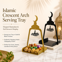 Plateau islamique de lune Présentoir Ramadan Eid Mubarak Dessert aux fruits et aux bonbons pour la décoration de table