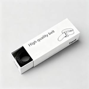 Portefeuille pour <span class=keywords><strong>homme</strong></span> en impression numérique de luxe, boîte cadeau avec logo personnalisé, emballage en carton de luxe pour ceinture et portefeuille, revêtement UV, gaufrage - Product Image 3