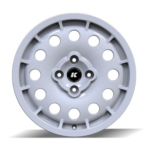 Jantes en aluminium forgées de <span class=keywords><strong>16</strong></span> <span class=keywords><strong>pouces</strong></span> pour voitures de tourisme, entraxe 4x108, déport 38, finition blanc brillant, jantes sport multi-trous pour l'amélioration des véhicules - Product Image 2