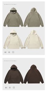 H5404 Hoodies Manufacturer Custom Heavyweight 450 GSM Cotton Blends Fleece Oversized Hoodies Unisex Hoodies - Product Image 6