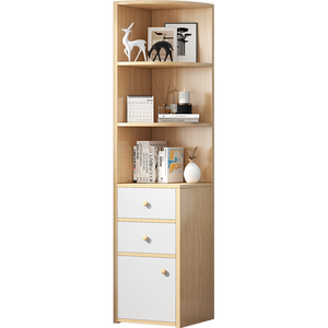 ארון ארון קטן בפינה צרה קטנה ארון ארון לבן עם דלת ומגירות - Product Image 1