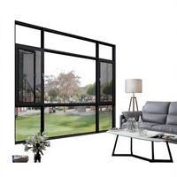 Fanchen XT12 Portes en aluminium à double vitrage verticales faciles à nettoyer Essuyez une fois, brillez toujours