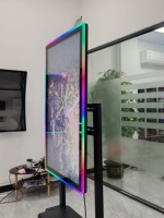Layar Sentuh Datar Asli Komersial Murah LED Edge Light Full HD 1080P 10 Titik Kapasitif Multitouch 21.5 Inci