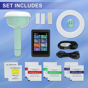 Medidor de Calidad del Agua Inteligente con WiFi, 8 en 1, Digital, para Medir PH, TDS, EC, Cloro, Salinidad, ORP y S.G. Monitor Multiparamétrico de Temperatura - Product Image 3