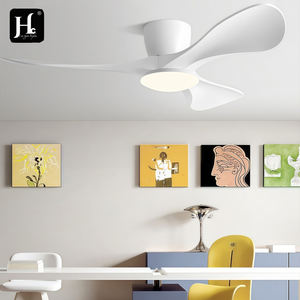 Ventilador de Techo de Estilo Nórdico Retro para Restaurante, Diseño Moderno con Luz, Funcionamiento Silencioso, Aspas de Madera Maciza, Control Remoto LED Bldc - Product Image 6