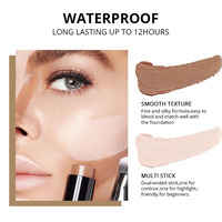 Stick Contour des Lèvres Duo-End à Haute Couverture Vegan Lisse, Étanche et Longue Durée de 24 Heures, Texture Crémeuse Naturelle True Match à Base de Plantes