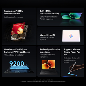 <span class=keywords><strong>Xiaomi</strong></span> <span class=keywords><strong>Pad</strong></span> 8 <span class=keywords><strong>Pro</strong></span> version globale, écran cristallin de 11,2 pouces, Snapdragon ®   Plateforme mobile 8 Elite <span class=keywords><strong>Xiaomi</strong></span> HyperOS 3 - Product Image 2