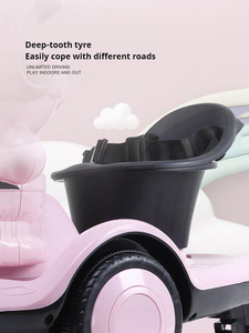 Voiture à pédales en plastique pour enfants, très populaire, rotation à 360 degrés, avec grande batterie, télécommande, jeux à monnayeur, idée cadeau - Product Image 4