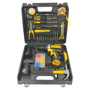 Tournevis multifonction 12V, perceuse à percussion à deux vitesses, ensemble de perceuses au lithium-ion avec boîte à outils d'accessoires - Product Image 3