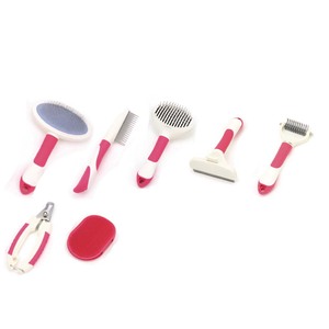 Ensemble de brosses de toilettage pour animaux de compagnie en 7 pièces pour le nettoyage quotidien des chevaux, kit de toilettage pour chien, voiture et animaux de compagnie avec sac de toilettage - Product Image 6