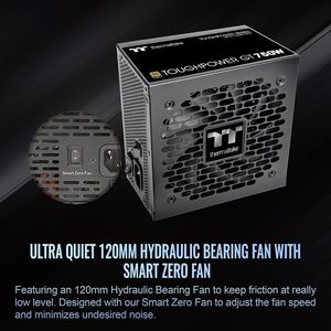 <span class=keywords><strong>Thermaltake</strong></span> Toughpower GT <span class=keywords><strong>750W</strong></span> แหล่งจ่ายไฟ3.1 ATX <span class=keywords><strong>80</strong></span> + ประสิทธิภาพทองตัวเชื่อมต่อ5.1 PCIE 300W พัดลมพื้นเมือง - Product Image 4