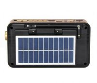 Radio AM FM SW solaire sans fil USB TF avec lumière LED Meier M-522BT-S, prix d'usine