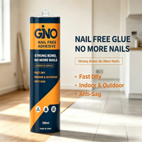 Colle transparente à base d'eau à bas prix pour nail art, non toxique, forte adhérence, adhésifs et scellants pour meubles d'enfants