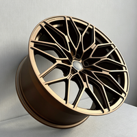 Jantes en alliage d'aluminium forgé JWYC 17-22 pouces, finition bronze personnalisée OEM, multi-rayons pour Audi Tesla BMW