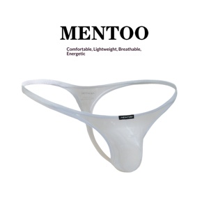 Tanga MENTOO Ultrafina Transparente, Sensación de Desnudez, Blanca, Cintura Baja, Alta Elasticidad, Transpirable, Secado Rápido, Sin Costuras, ODM, Deportiva - Product Image 4