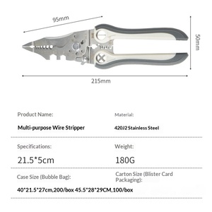 <b>Wire</b> stripping pliers for electrician stainless steel <b>wire</b> stripping universal <b>wire</b> stripping artifact multi-function <b>wire</b> - Product Image 3