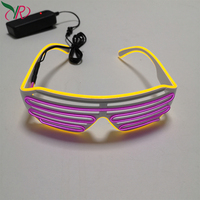 Lunettes LED décoratives classiques lumineuses dans le noir avec logo personnalisé, lunettes à lumière froide