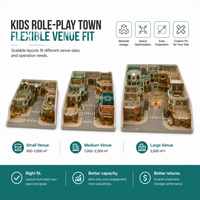 Centro de Juegos Infantil Interior, Ciudad de Juego de Rol, Pueblo de Juego de Imitación, Mini Tiendas, Pista de Carreteras, Entretenimiento, Proyecto Llave en Mano, OEM ODM