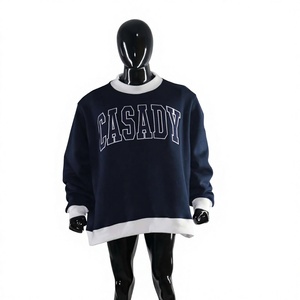 Casady Oversized Custom Embroidery Women Crewneck Sweatshirt Fleece Pullover Casual Streetwear Fashion Apparel Pullover Fleece - Product Image 3
