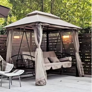 Patio esterno divano letto a dondolo esterno durevole letto a dondolo esterno uso generale Daybed <span class=keywords><strong>giardino</strong></span> Patio sedia a dondolo con baldacchino - Product Image 3