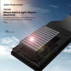 Lampe murale LED <span class=keywords><strong>solaire</strong></span> d'extérieur avec détecteur de mouvement humain, étanche, pour jardin, terrasse, garage, cour et éclairage de rue - Product Image 3