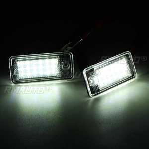 ไฟส่องป้ายทะเบียน 2 ชิ้น 18LED ป้องกันการเกิดข้อผิดพลาด สำหรับ Audi A3 S3 A4 B6 A6 S6 A8 RS4  8E0807430A 8E0807430B 8E0943021B 8E094302 - Product Image 2