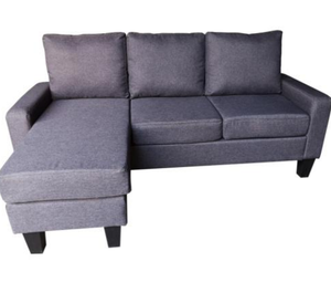 Sofá Modular en Forma de L Verde, Sofá de 3 Plazas de <span class=keywords><strong>Pana</strong></span> con Otomana Móvil, Sofá Seccional de <span class=keywords><strong>Tela</strong></span> para Sala de Estar o Apartamento - Product Image 3
