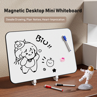 Tableau blanc magnétique portable, mini tableau d'enseignement inscriptible, tableau de planification effaçable, bloc-notes de dessin pour bureau