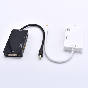 Magelei 2022 OEM ใหม่4K Mini DP <span class=keywords><strong>เป็น</strong></span> <span class=keywords><strong>HDMI</strong></span> DVI <span class=keywords><strong>สาย</strong></span>แปลง3 in 1 Mini DP <span class=keywords><strong>เป็น</strong></span> <span class=keywords><strong>HDMI</strong></span> <span class=keywords><strong>VGA</strong></span> 3 in 1อะแดปเตอร์ฮับ3 in 1 - Product Image 5