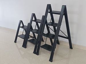Wide Aluminum Alloy Household <strong>Step</strong> <strong>Ladder</strong> for Drawing Room / Bathroom /cloakroom / <strong>Kitchen</strong> / Home Fixing Use - Product Image 5