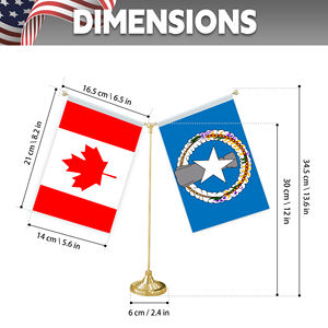 Vendita calda di fabbrica bandiere da tavolo 14x21cm dal Canada e dal nord delle isole <span class=keywords><strong>mariana</strong></span>_per trattative commerciali - Product Image 2