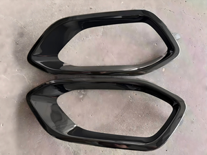 Paire de garnitures de phares antibrouillard noir brillant OE 98370493XY, cadre de phare antibrouillard pour pare-chocs avant Citroën C4X E-C4X, pièces de rechange OEM - Product Image 4