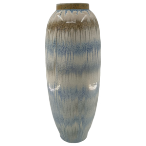 Vaso cilindrico alto in ceramica, moderno vaso in gres per fiori, per soggiorno, camera da letto, ufficio, decorazione da tavolo - Product Image 1
