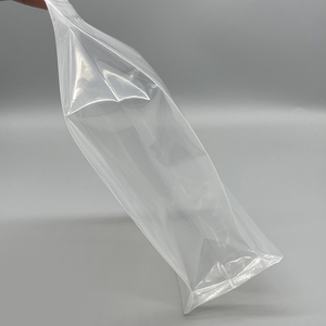Farina di <span class=keywords><strong>riso</strong></span> sottovuoto in plastica trasparente stand up pouch sacchetti a fondo piatto con chiusura a otto lati smerigliati trasparenti con cerniera e manico - Product Image 4