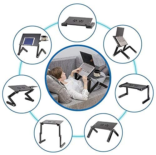 Adjustable and Portable Laptop Stand with Cooling fans & Mouse pad.