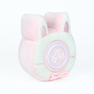 Réveil électronique moderne pour enfants avec rétroéclairage, oreiller en peluche <span class=keywords><strong>lapin</strong></span>, lampe de nuit dessin animé, fonction quartz - Product Image 2