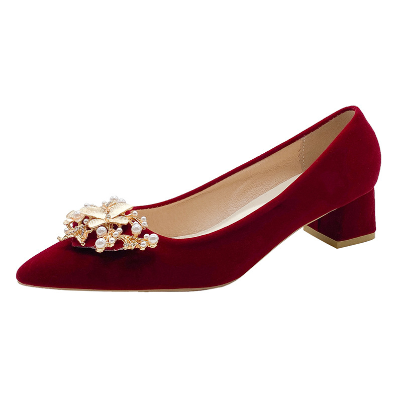 ไวน์แดง (ส้นหนา 4.5 ซม.)