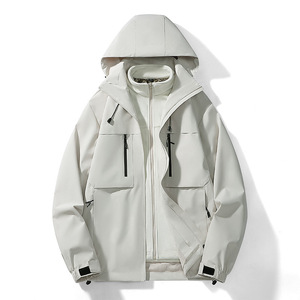 Veste de pluie à capuche imperméable personnalisée pour les activités de plein air coupe-vent à fermeture éclair pour le camping alpinisme randonnée long imperméable - Product Image 1