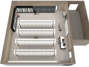 Estanterías de Góndola para Supermercados Comerciales, Tamaño Personalizado, Precio de Fábrica, Exhibición de Productos - Product Image 2