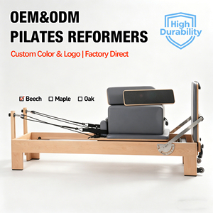 Oferta Especial: Cama Reformer de Pilates de Madera de Haya para Estudio, Uso Comercial y Doméstico, Duradera y Ecológica - Product Image 1