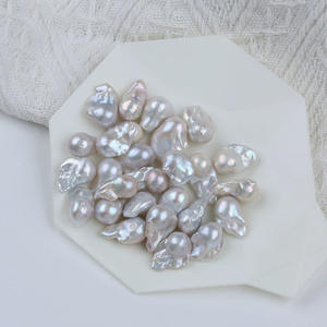 Perles d'eau douce baroques blanches naturelles en gros, 12-16 mm, perles en vrac pour collier et bracelet DIY - Product Image 3