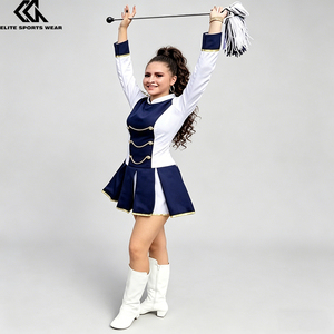 Tenues <span class=keywords><strong>de</strong></span> majorettes bleu roi pour concours <span class=keywords><strong>de</strong></span> beauté, costumes <span class=keywords><strong>de</strong></span> danse et <span class=keywords><strong>de</strong></span> spectacle, robes <span class=keywords><strong>de</strong></span> majorettes pour fanfare - Product Image 3