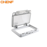 0405B IP66 Électrique facile à utiliser anti-desserrage Protecteur Transparent ABS matériel étanche fenêtre couverture interrupteur boîte