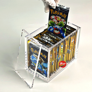 SHP Offre Spéciale personnalisé jeu Protection Transparent Pokemoned <span class=keywords><strong>anglais</strong></span> <span class=keywords><strong>Booster</strong></span> boîte acrylique affichage boîte pour <span class=keywords><strong>Booster</strong></span> - Product Image 4
